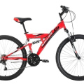 Велосипед BLACK ONE Flash FS 26 красный/черный/белый 16" HQ-0010491