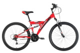 Велосипед BLACK ONE Flash FS 26 красный/черный/белый 16" HQ-0010491