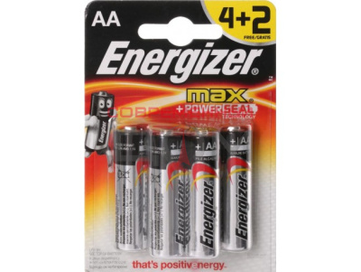Батарейка ENERGIZER AA MAX /6шт/ NEW