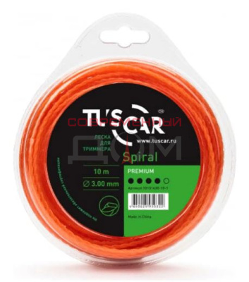 Леска для триммера TUSCAR Spiral Premium 3,0мм*10м