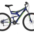 Велосипед BLACK ONE Hooligan FS 26 D синий/черный/зеленый 18" HQ-0005330