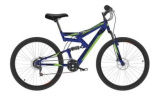 Велосипед BLACK ONE Hooligan FS 26 D синий/черный/зеленый 18" HQ-0005330