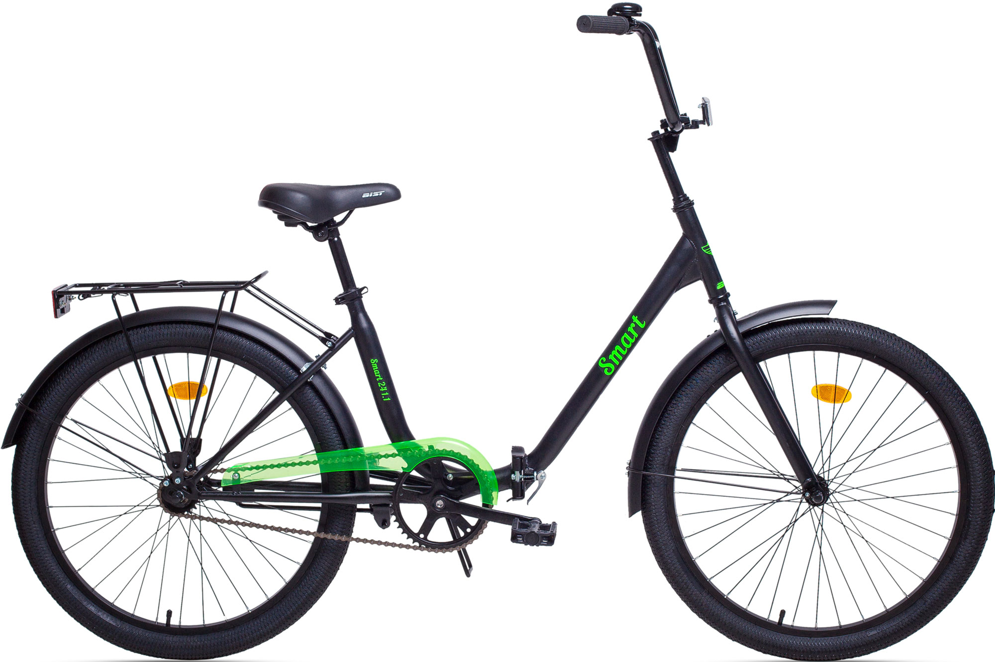 Велосипед складной Aist Smart 24 1.1 черно-зеленый, BY
