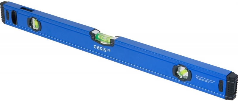 Уровень алюминиевый Oasis Pro 1200мм, коробчатый магнитный с зеркальным глазком