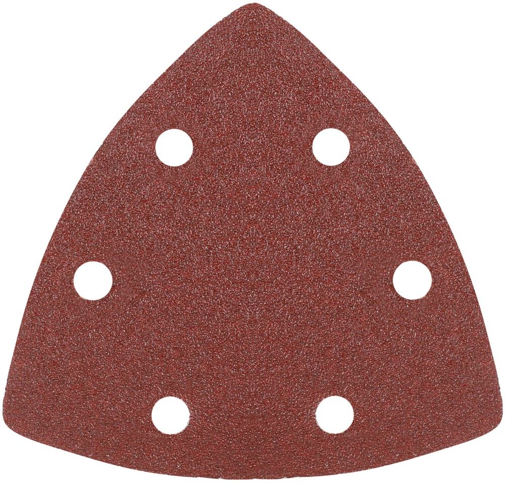 Треугольник шлифовальный PATRIOT на липучке, 80х80х80мм, Р100, 6 отверстий, 5 шт