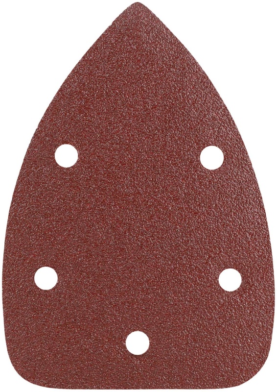 Треугольник шлифовальный PATRIOT на липучке, 140х140х80мм, Р60, 5 отверстий, 5 шт