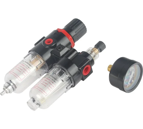 Фильтр влагомаслоотделитель PATRIOT FRL 180 с лубрикатором и манометром, 700 л/мин, давление 8 бар Фильтр влагомаслоотделитель PATRIOT FRL 180 с лубрикатором и манометром, 700 л/мин, давление 8 бар