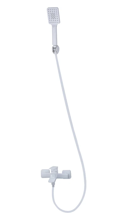 Смеситель для ванной "Oasis" L2008MW_Sal /бел.,однорычажный, присоед.р-р G1/2, корп. латунь