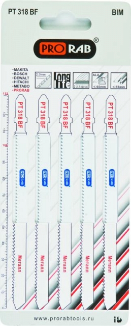 Пилки по металлу Prorab PT 318 BF (BIM), шаг 2мм, дл.110мм, (5шт*уп)
