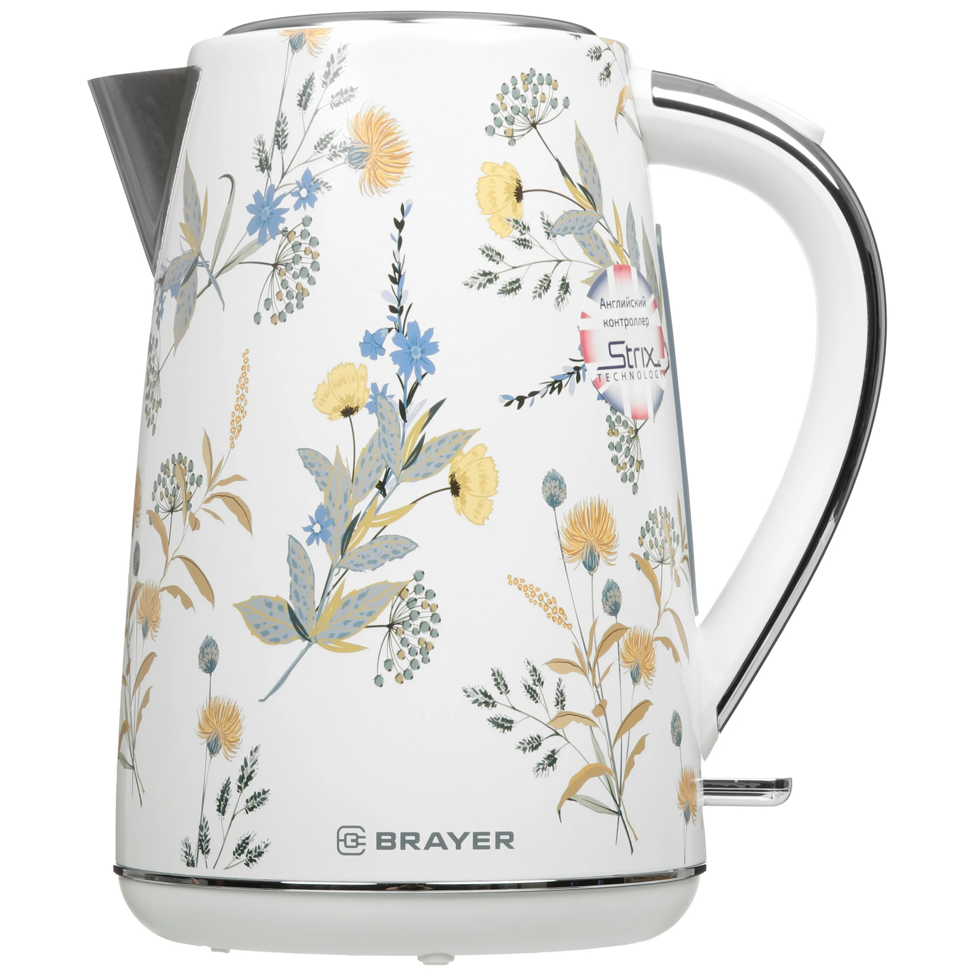 Чайник BRAYER 1083BR /2200 Вт, 1,7 л, стальн.корп, VNQ by STRIX, автоотключ Чайник BRAYER 1083BR /2200 Вт, 1,7 л, стальн.корп, VNQ by STRIX, автоотключ