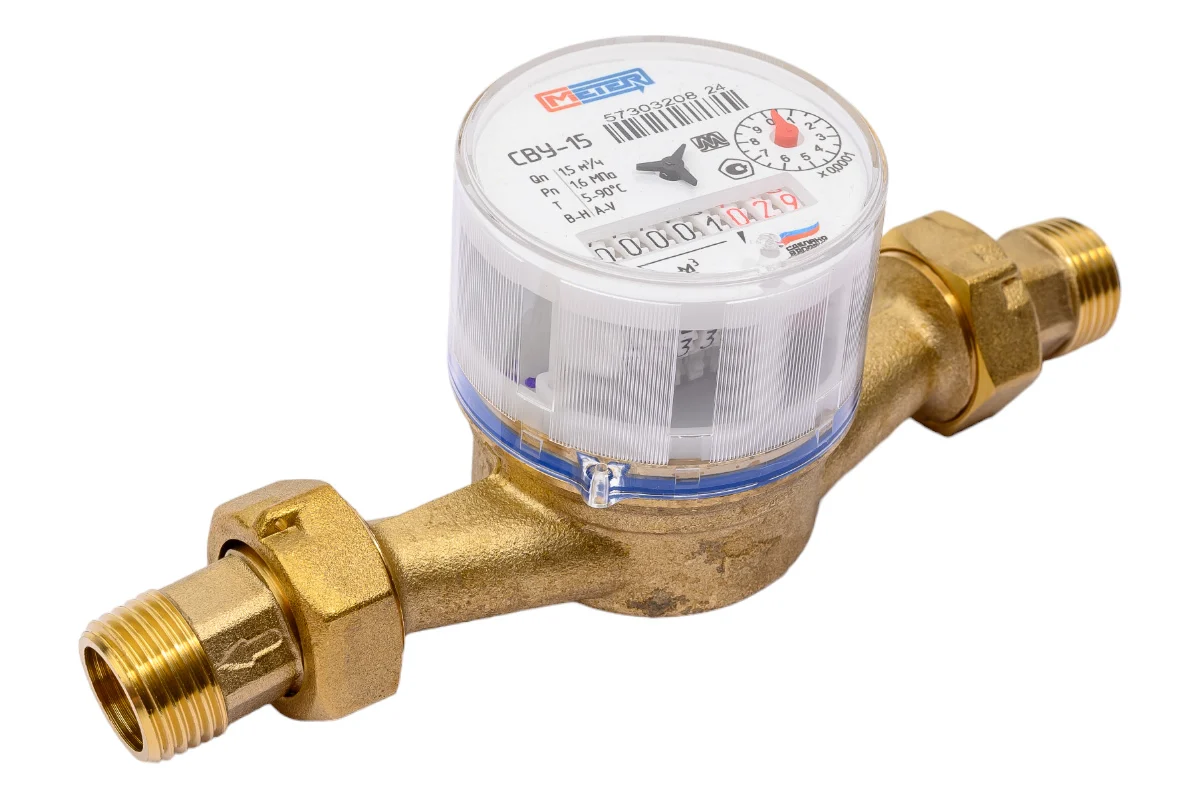 Счетчик воды МЕТЕР СВУ-15 (Невод) универсальный Счетчик воды МЕТЕР СВУ-15 (Невод) универсальный