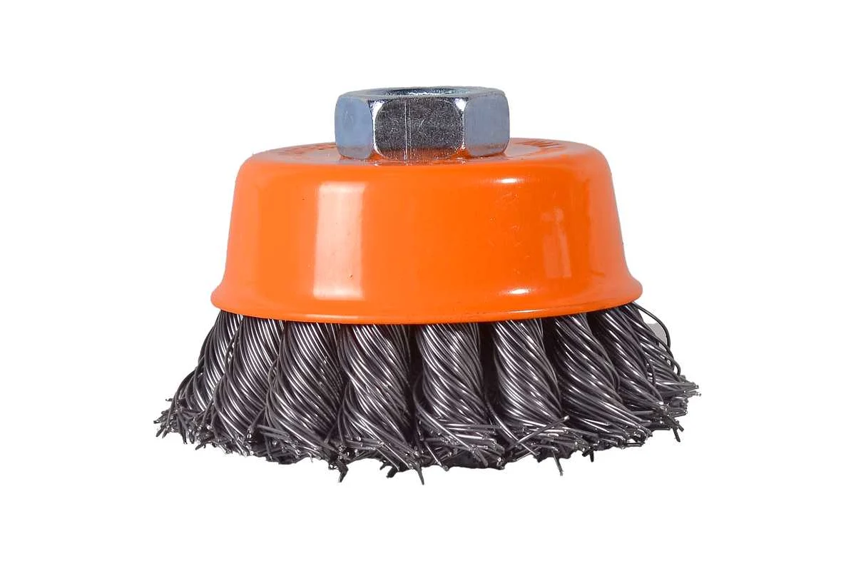 Щётка чашечная ВИХРЬ для УШМ, крученая, 75мм 73/1/3/56 Щётка чашечная ВИХРЬ для УШМ, крученая, 75мм 73/1/3/56