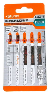 Пилки д/лобзика Sturm T101BR 5250312 /5шт