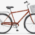 Велосипед STELS NAVIGATOR-300 C Gent 28" Z010 LU085341 LU091398 20" Бронзовый 2022 + корзина