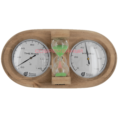 Термометр с гигрометром "Банная станция"