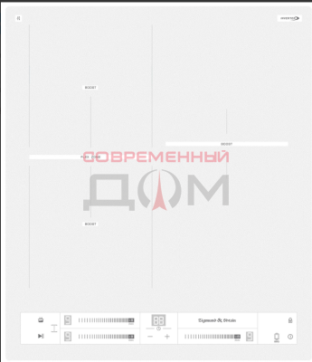 Поверхность индукц. Zigmund&Shtain CI 24.4 W /бел.,45см, стеклокерамика/Китай