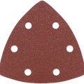Треугольник шлифовальный PATRIOT на липучке, 80х80х80мм, Р100, 6 отверстий, 5 шт