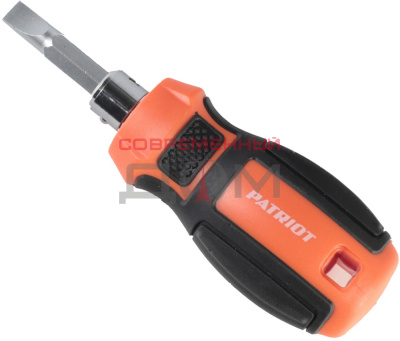 Отвёртка PATRIOT с двусторонним стержнем, CR-V, PH2-SL6 x 38, 2-х компонентная рукоятка