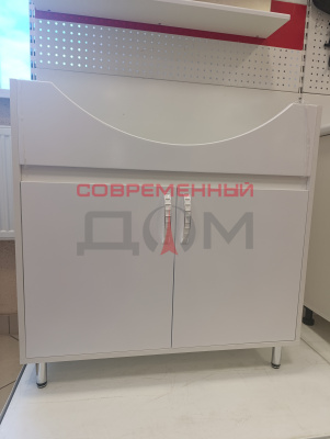 Тумба Стиль 850 №1 (Белый глянец) /без раковины/