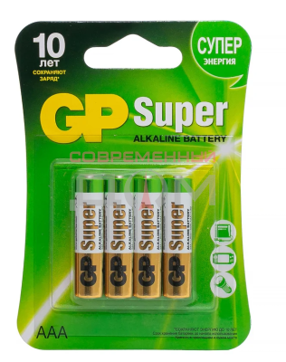 Батарейка GP SUPER 4 шт AA блистер