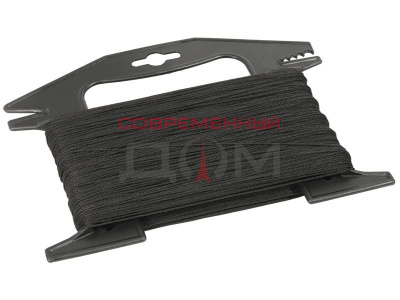 Шнур крученый USPEX 1мм х 150м, черный, м/рамка /69002/