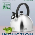 Чайник LARA LR00-65 (матовый) 2,5л, индукционное капсул. дно, нейлоновая ручка Чайник LARA LR00-65 (матовый) 2,5л, индукционное капсул. дно, нейлоновая ручка