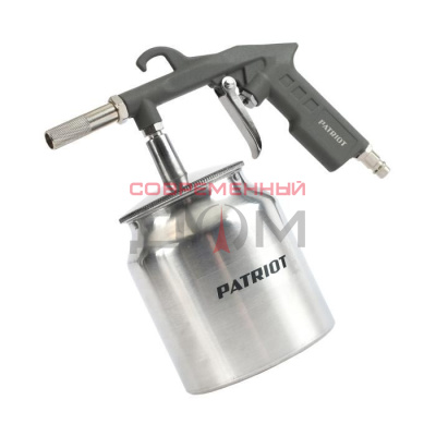 Пистолет пескоструйный PATRIOT GH 166А /бачок 0,75л, 300 л/мин, давление 3-5 Бар Пистолет пескоструйный PATRIOT GH 166А /бачок 0,75л, 300 л/мин, давление 3-5 Бар