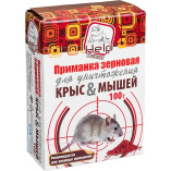 HELP Приманка зерновая для уничтожения крыс и мышей 100г. 