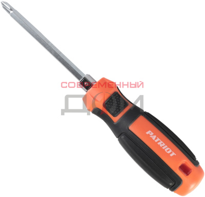 Отвёртка PATRIOT с двусторонним стержнем, CR-V, PH2-SL6 x 100, 2-х компонентная рукоятка