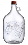 Бутылка стеклянная "Лоза" 5л, 72-ЩЛ-5000