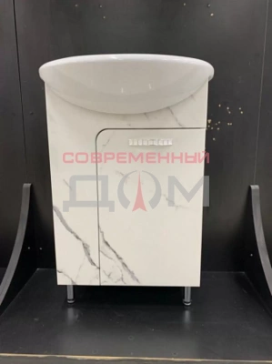 Тумба ЭКО 1 (550) Уют Мрамор белый