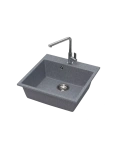Кух.мойка Granit MARRBAXX глянц Люкс Z42 Q8 (ТЁМНО СЕРАЯ), квадратная, 500х500х175