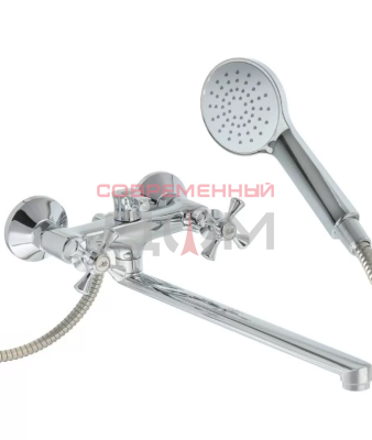 Смеситель для ванны Aqwin A2364 с кран-буксой, хром