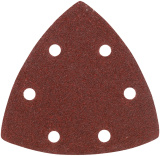 Треугольник шлифовальный PATRIOT на липучке, 80х80х80мм, Р60, 6 отверстий, 5 шт