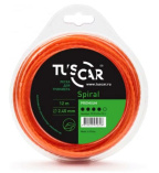 Леска для триммера TUSCAR Spiral Premium 2,4мм*12м