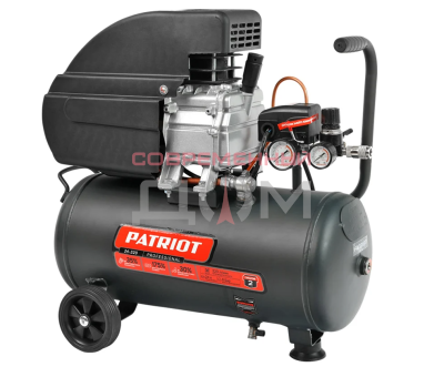 Компрессор Patriot поршневой масляный Professional 24-320 /320л/мин, 8бар, 2000Вт, 24л, быстр.1/4"+ "елочка"