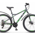 Велосипед STELS NAVIGATOR-710 MD 27.5" V020*LU093864*LU085138* 18" Антрацитовый/зелёный/чёрный