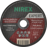 Диск абразивный NIREX Expert 150*1.6*22.2 метал/нерж/алюм NADE15016