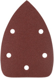 Треугольник шлифовальный PATRIOT на липучке, 140х140х80мм, Р80, 5 отверстий, 5 шт