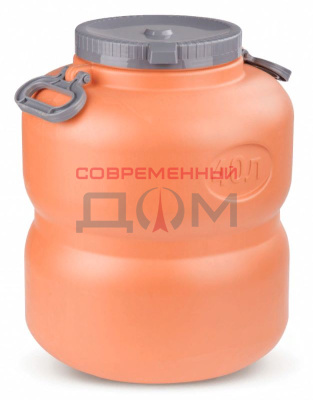 Канистра-бочка "Байкал"40л оранжево-серый /М7599 Башкирия